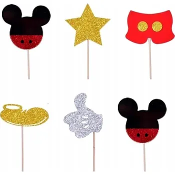 Party dekorace Zapichovací dekorace na muffiny muffinů Mickey Mouse BOY