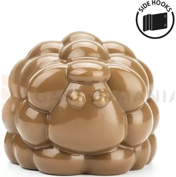 Čokoládová tyčinka 3D Forma na tabulku čokolády - Fluffy, ovce 6+6 75x81x62,5 mm | MARTELLATO, 21SR008G