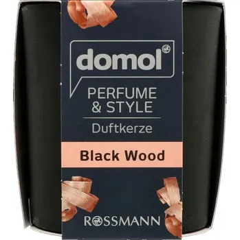 Svíčka Vonná svíčka Černé dřevo Domol