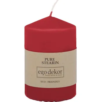 Svíčka Červená svíčka Eco candles by Ego dekor Top, doba hoření 25 h ID_1351975