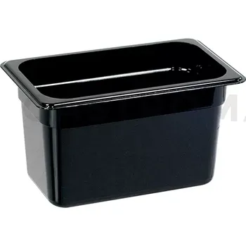 Gastro oděv Polykarbonátová nádoba, černá, GN 1/4, 150 mm | STALGAST, Bufet