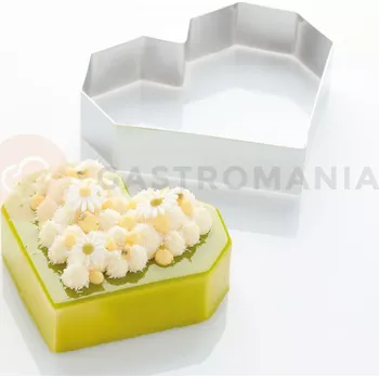 Kuchyňská sůl Forma z nerezové oceli - Diamantový kruh 202x184x40 mm | MARTELLATO, Stainless steel bands