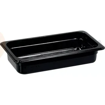 Gastro oděv Polykarbonátová černá nádoba GN 1/3, 65 mm | STALGAST, Bufet