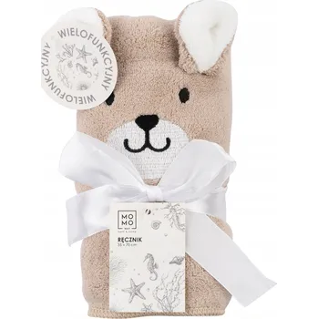 Béžový DĚTSKÝ ručník MOMO WAY, osuška na ruce PRO DĚTI 35x70 cm