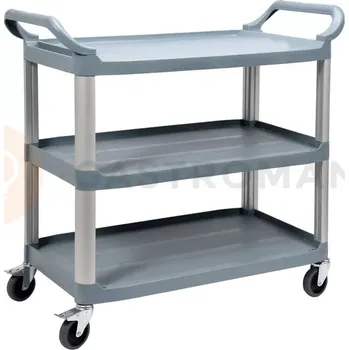 Servírovací stolek Servírovací vozík 3-policový z polyetylenu | YATO, YG-09100