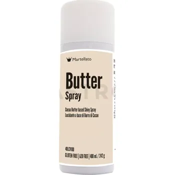 Potravinářské barvivo Cukrářská poleva na bázi kakaového másla, lesklá ve spreji 400 ml | MARTELLATO, Butter spray