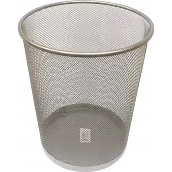 Odpadkový koš Odpadkový koš kovový Europen 12 l stříbrný