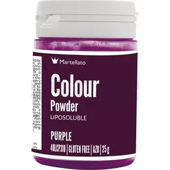 Výroba svíčky Barvivo potravinářské rozpustné v tucích 25 g - fialové | MARTELLATO, Colour powder