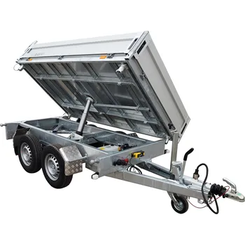 Přívěs k motorovému vozidlu Třístranný sklápěcí přívěs AHB 3SK 2700 kg 2600x1560mm v elektrice