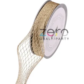 Stuha Stuha tkaná 'roztahovací' 2 cm x 5 m - zlatá