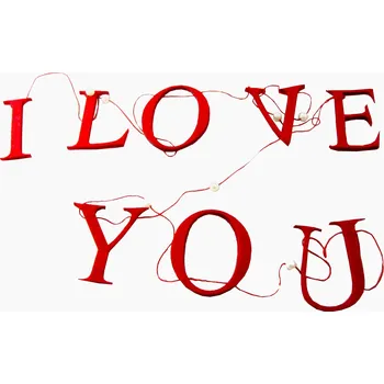 GIRLANDA - VALENTÝNSKÁ VÝZDOBA / DEKORACE