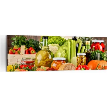 Obraz Velký obraz do obýváku 160x50 gastronomie moderní na plátně obrazy