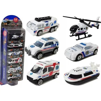 autíčko Sada Vozidel Sanitka Záchranka Autíčka Autíčka 1:64