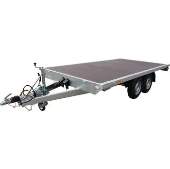 Přívěs k motorovému vozidlu Brzděné plato se schránkou na nájezdy AHB 3500kg 4100x2100mm