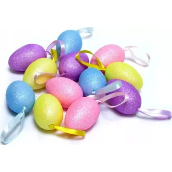 Velikonoční dekorace Arpex Velikonoční vajíčka - dekorace 6cm 12ks 270416