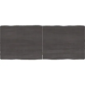 Konferenční stolek VidaXL Deska stolu tmavě hnědá 120x50x(2-6) cm dřevo s přirozenou hranou