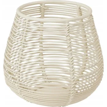 Svícen SVÍCEN NA ČAJOVOU SVÍČKU, LUCERNA, BÍLÝ KOVOVÝ SVÍTILNA 10 x 9 cm