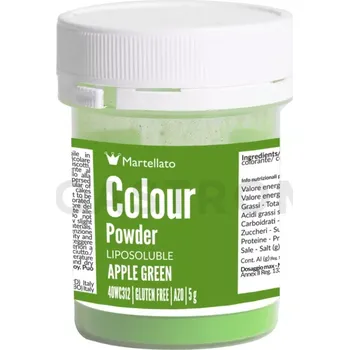 Výroba svíčky Práškové barvivo rozpustné v tucích 5 g - zelené jablko | MARTELLATO, Colour powder