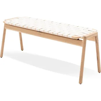 Lavice v bílo-přírodní barvě Klupa – Gazzda ID_1522584