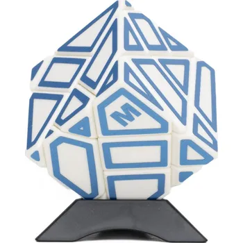 Hlavolam Ghost Cube 3x3x3 Ninja (krajové nálepky) Bílá, modré nálepky