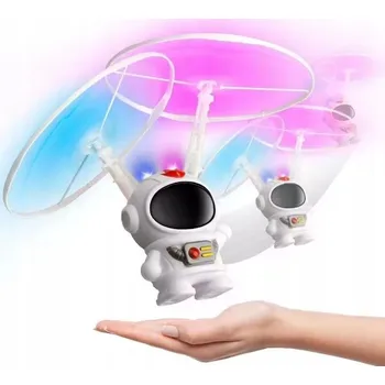 Hračka pro nejmenší LATAJĄCY KOSMONAUTA ZABAWKA CZUJNIK RUCHU SVĚTELNÉ EFEKTY PRO DĚTI DRON