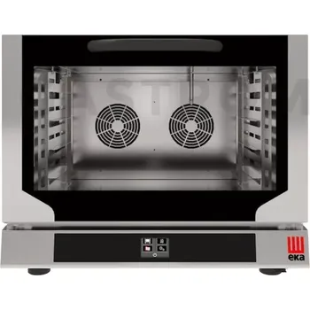 Pečicí trouba, konvekční trouba s vlhčením 4x 600x400 mm, elektrická, s dotykovým panelem, 400V/6400W, 783x755x634 mm | EKA, Evolution Next