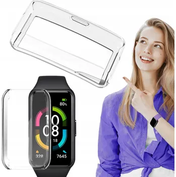 Pouzdro na mobilní telefon POUZDRO 2v1 pro Huawei Band 7, pouzdro na hodinky, krytka pouzdra