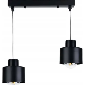 Závěsné stropní svítidlo lustr KUFR ČERNÝ