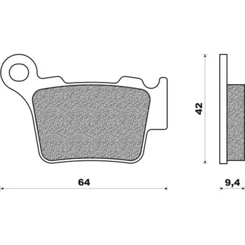 Brzdová destička brzdové destičky (směs OFF ROAD DIRT RACE SINTERED) NEWFREN (2 ks v balení) M502-425