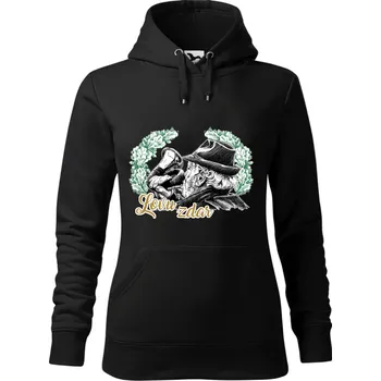 Dámská mikina Mikina - Myslivec Barva: Černá (01), Velikost: XXL, Střih: Dámské