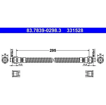 Brzdová hadice Brzdová hadice ATE 83.7839-0298.3