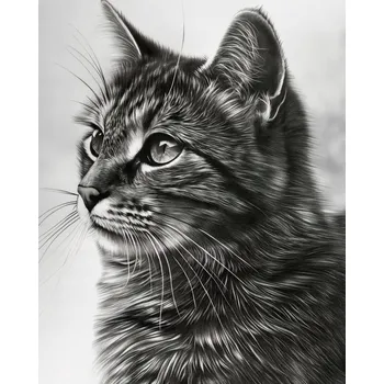 Plakát Plakát Kočičí pohled bez rámu 40 x 50 cm