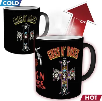 Měnící hrnek Guns´N´Roses - Cross (Bravado)