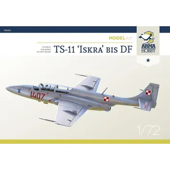 Plastikový model TS-11 Iskra Bis DF Model Kit (1x camo) - Arma Hobby 70004