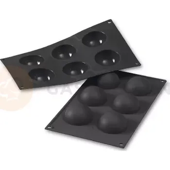 Kuchyňská sůl Silikonová forma pro monoporce, 6 otvorů 60x30 mm - 30SF003 | MARTELLATO, Sphere