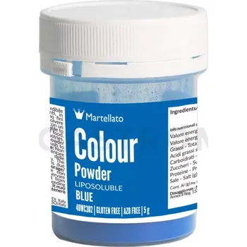 Výroba svíčky Práškové barvivo rozpustné v tucích 5 g - modré | MARTELLATO, Colour powder