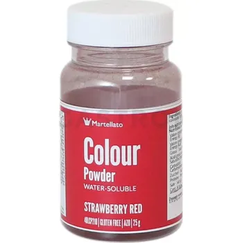 Výroba svíčky Barvivo v prášku rozpustné ve vodě 25 g - jahodově červené | MARTELLATO, Colour powder
