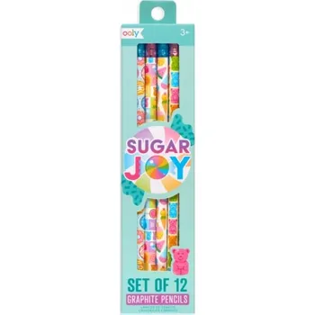 Grafitová tužka Tužka s gumou Ooly HB 12 ks