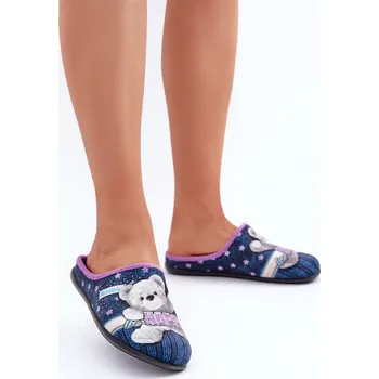 Dámské pantofle Dámské domácí pantofle Penguins Inblu EC-81-004 Námořnická modrá Inblu modrá 3222207