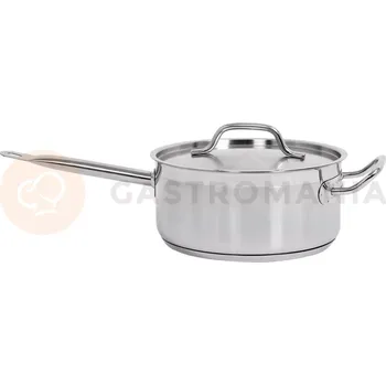 Hrnec Nerezový kastrol s poklicí 24x11 cm 5 l | YATO, YG-00062