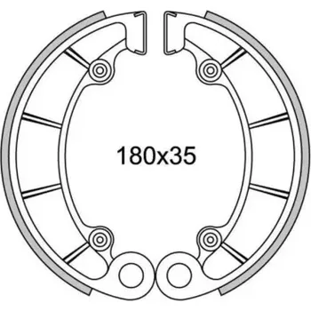 Brzdová destička brzdové obložení (standardní materiál) NEWFREN (2 ks v balení) M572-003