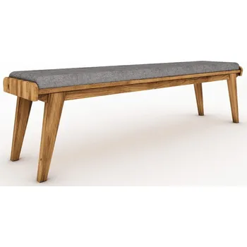 Zahradní lavice Lavice z dubového dřeva se světle šedým sedákem Retro - The Beds ID_1456342