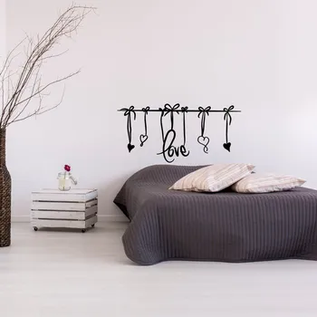 Samolepící dekorace Bílá samolepka Ambiance Love Headboard ID_216893