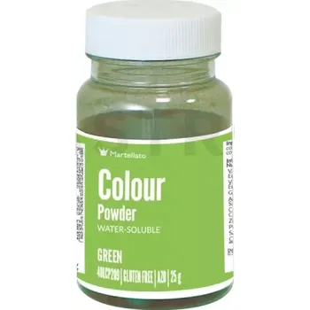 Výroba svíčky Barvivo v prášku rozpustné ve vodě 25 g - zelené | MARTELLATO, Colour powder