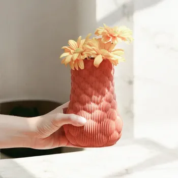 Váza Plantbee Váza Belia oranžovo-červená