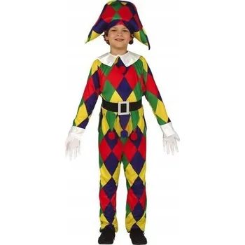 Karnevalový kostým KOSTÝM HARLEKÝN KLAUN ŠAŠEK KLAUNA 146