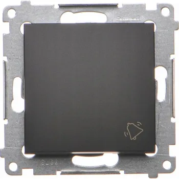 vypínač Zvonek vypínač Klasik, Podomítkový Kontakt-simon černý DD1A.01/49