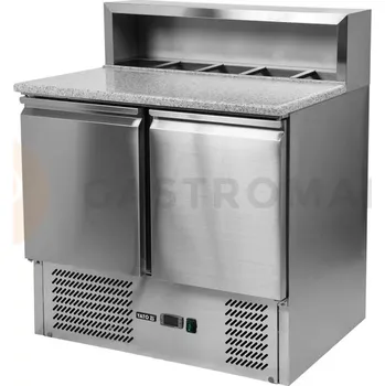 Dvoudveřový chladící stůl s nástavcem a žulovou deskou | YATO, YG-05275