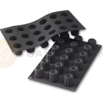 Kuchyňská sůl Silikonová forma na monoporce, 18 otvorů 35x35 mm - 30SF033 | MARTELLATO, Bordelais