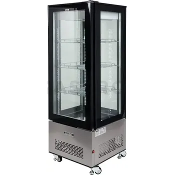 Chladící vitrína 400 l 65x65x190 cm černá | YATO, YG-05068
